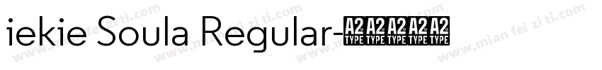 iekie Soula Regular字体转换
